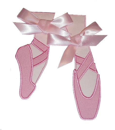 Ballet Point Slippers Applique Design-ballet, slippers, point shoes, girls, dance