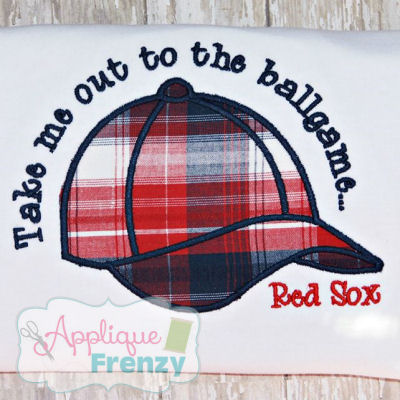 Baseball Cap Applique Design-