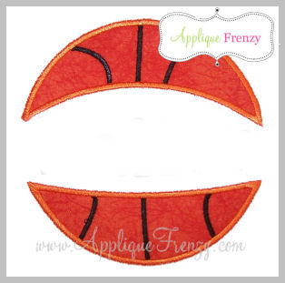 Split Basketbll Applique Design-