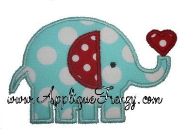 Elephant With Heart Design-