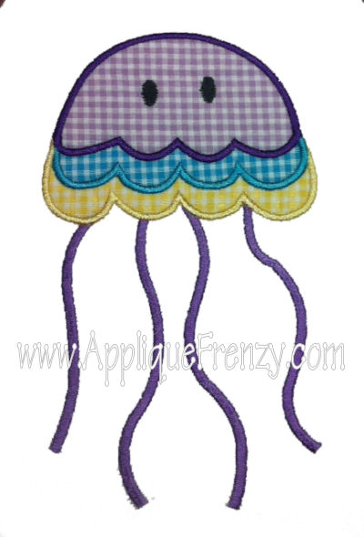 Jellyfish Applique Design-