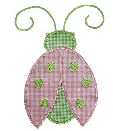 Ladybug Applique Design-