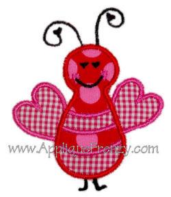 Love Bug Embroidery Design-