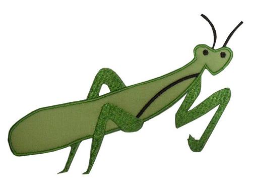 Praying Mantis Applique Design-