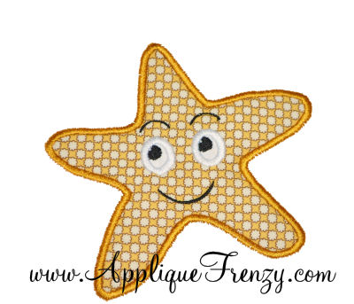 Starfish Applique Design-