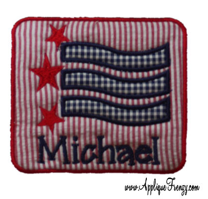 Stars and Stripes PATCH Applique Design-4th of july, july fourth, patriotic, flag, usa