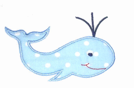 Whale Applique Design-whale, summer, sealife