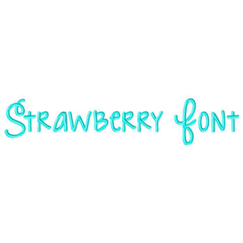 Strawberry Embroidery Font-embroidery font, strawberry limeade, embroidery, ttf