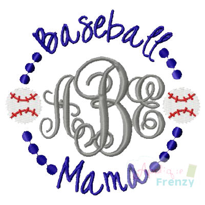 Baseball Mama Emroidery-baseball mom, baseball momma, baseball, spring sport