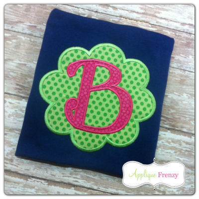 The Emily Scallop Patch Applique Design-scallop, patch, flower patch, applique, embroidery, cute, trendy