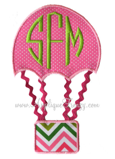Embellished Hot Air Baloon Applique-