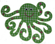Octopus Applique Design-octopus, summer, sealife