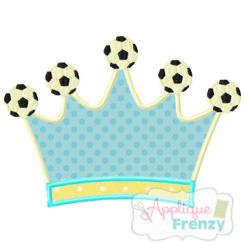 Soccer Queen Applique Design-soccer, soccer girl, soccer crown, soccer queen, soccer princess, girly soccer