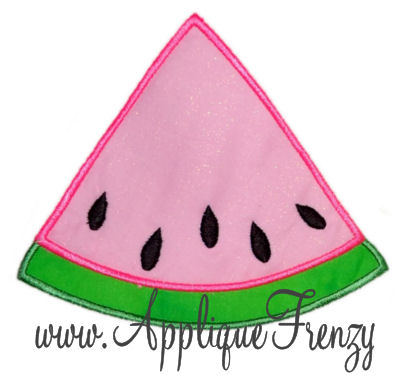 Watermelon Slice Applique Design-